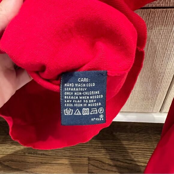Ralph Lauren Sport Vintage Red Crewneck Y2K Large - Picture 3 of 5